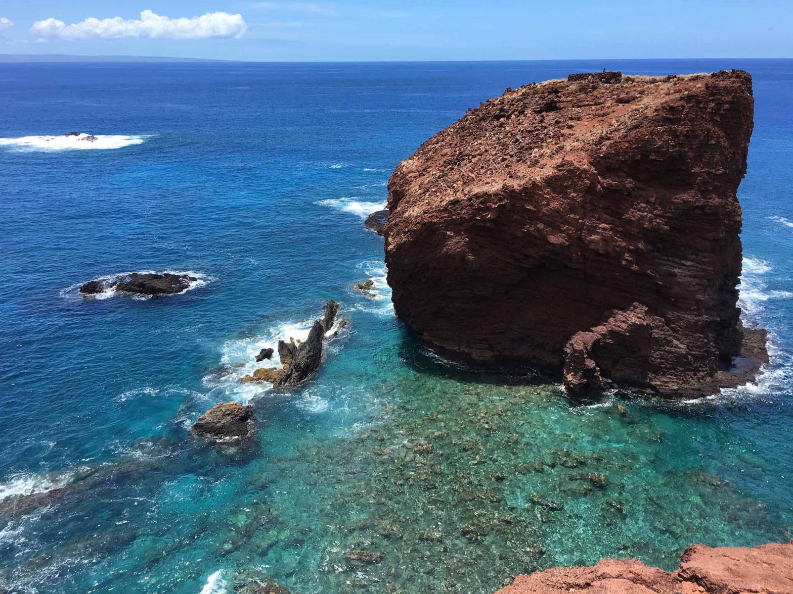 Heiau atop Sweetheart Rock, Lanai, The Wildlife Society Hawaii Chapter